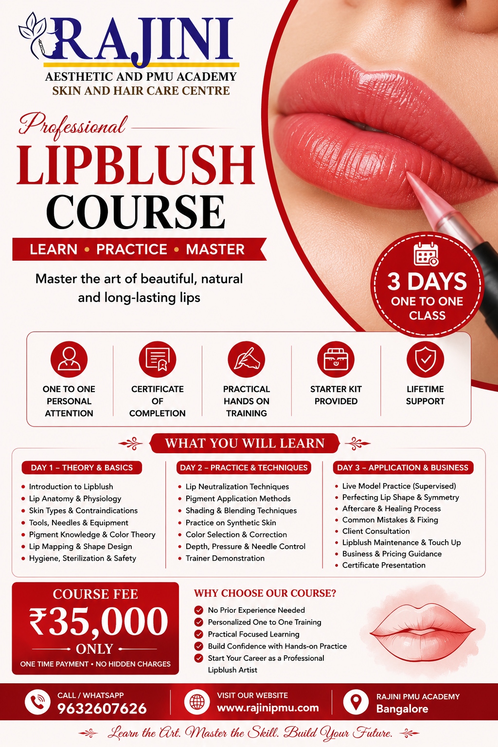Professional Lip Blush Course - Rajini PMU Academy
